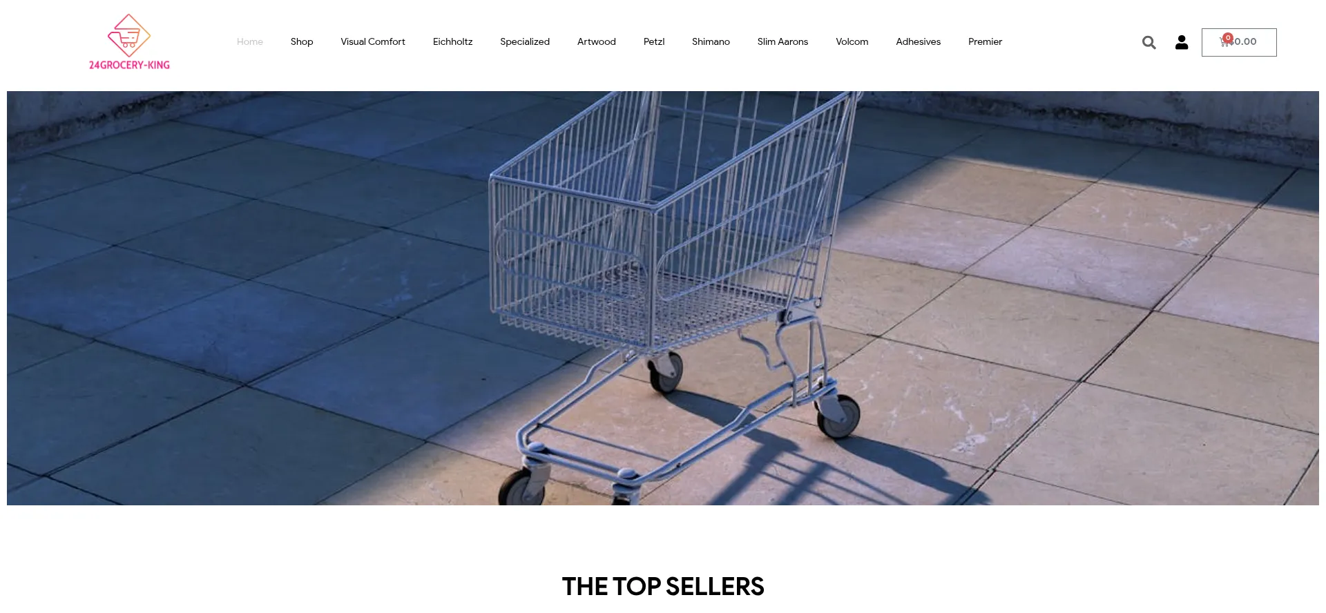 Screenshot of 24grocery-king.com homepage