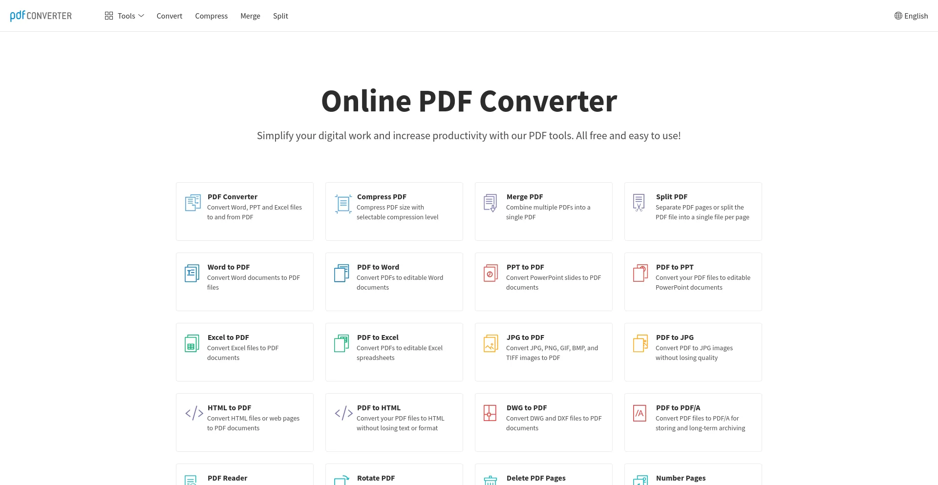 Screenshot of altopdf.com homepage
