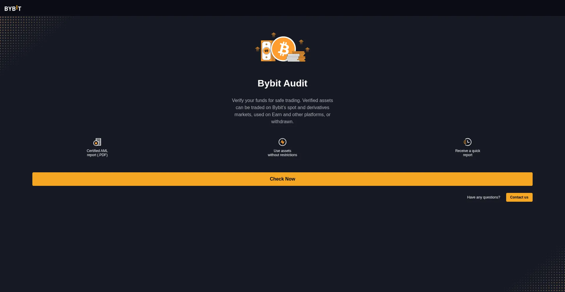 Screenshot of auditusdt.uk homepage