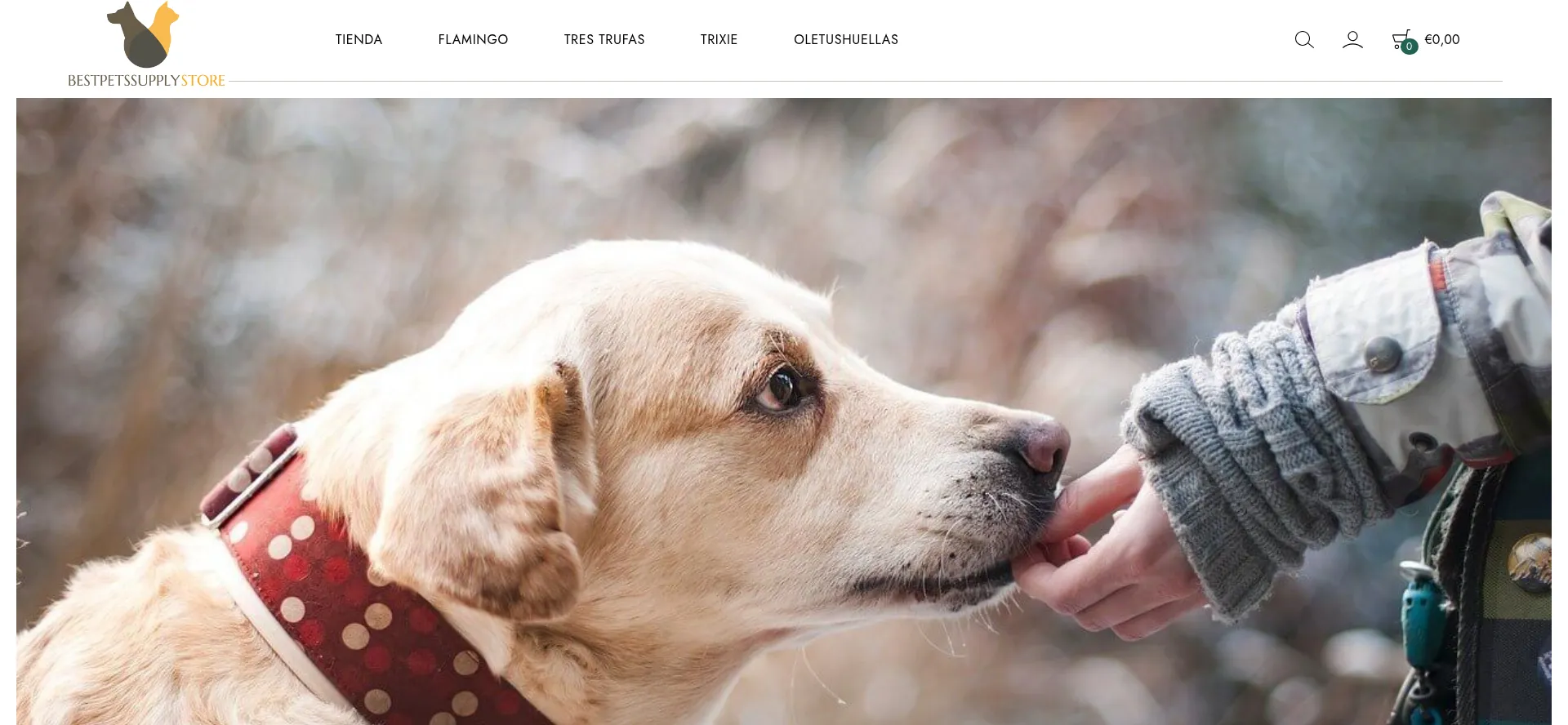 Screenshot of bestpetssupplystore.com homepage