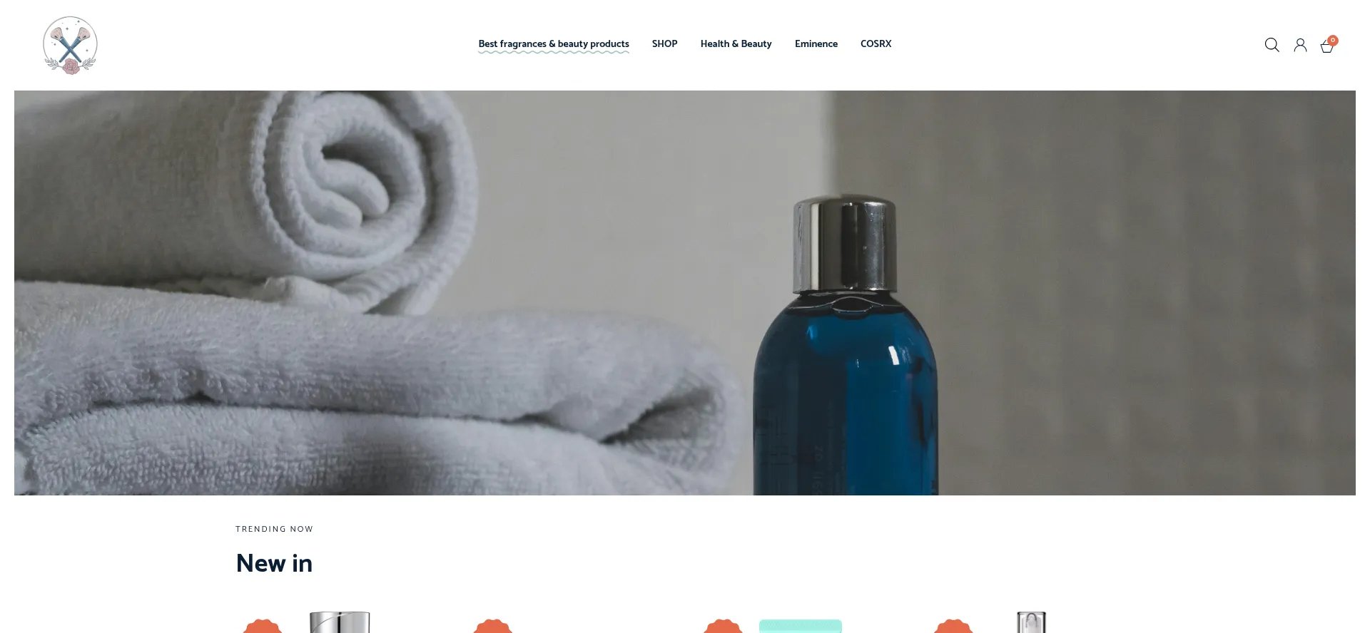 Screenshot of blissfulbeautyparty.com homepage