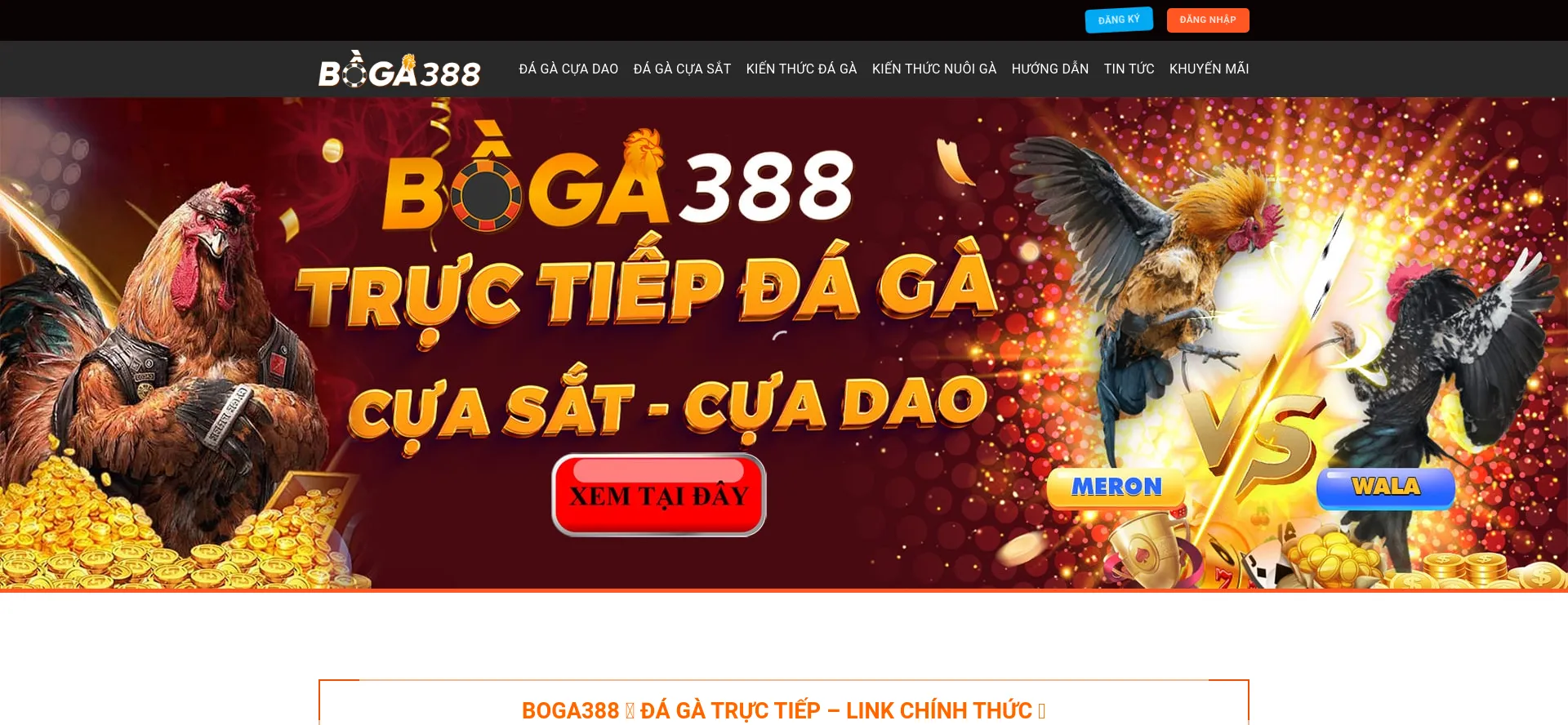Screenshot of boga388.net homepage
