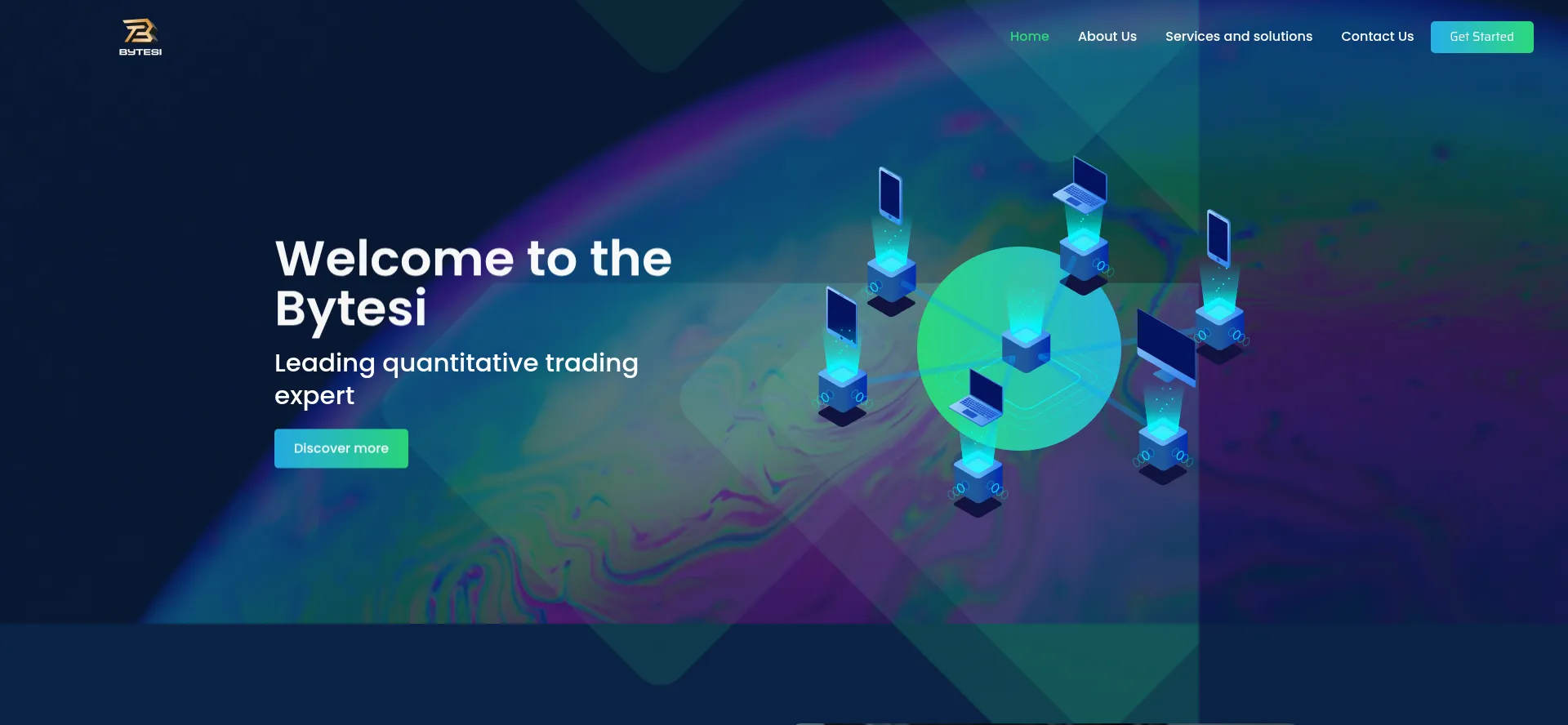 Screenshot of bytesi.cc homepage