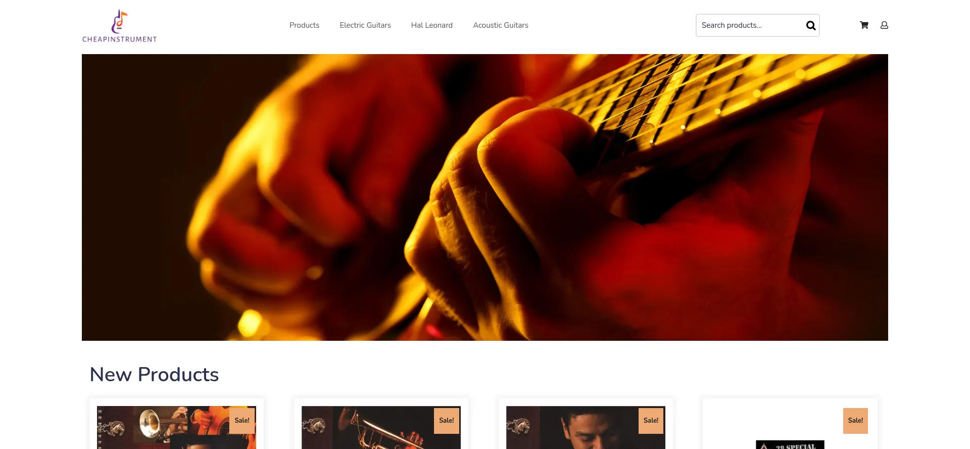 Screenshot of cheapinstrument.com homepage