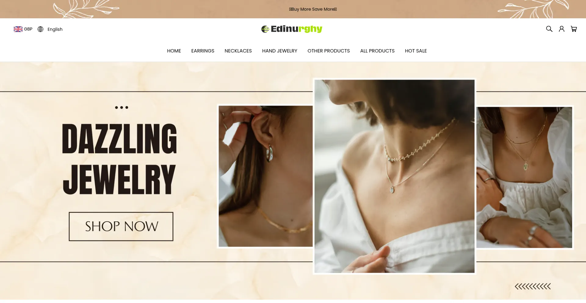 Screenshot of edinurghy.com homepage