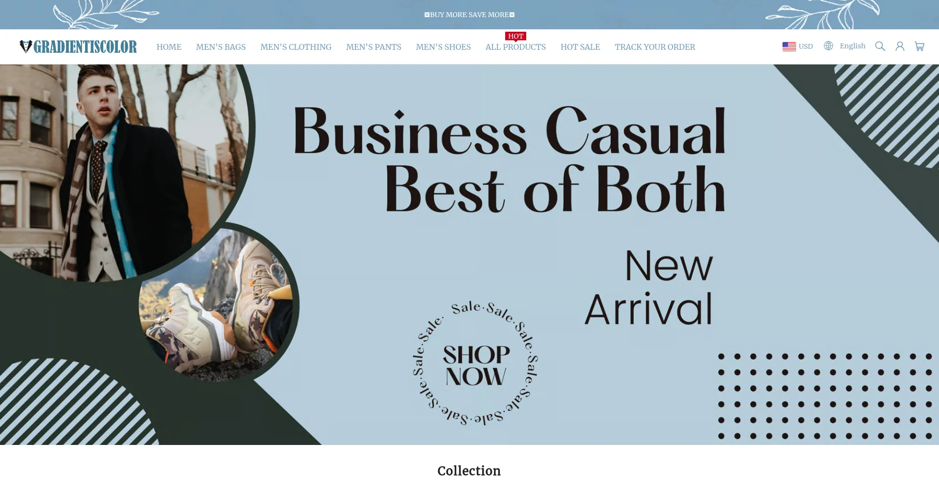 Screenshot of gradientiscolor.com homepage