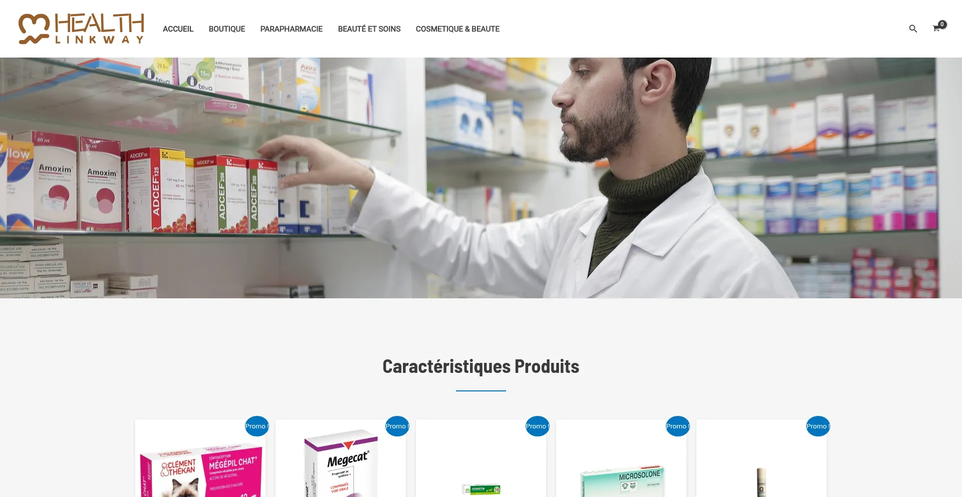 Screenshot of healthlinkway.com homepage