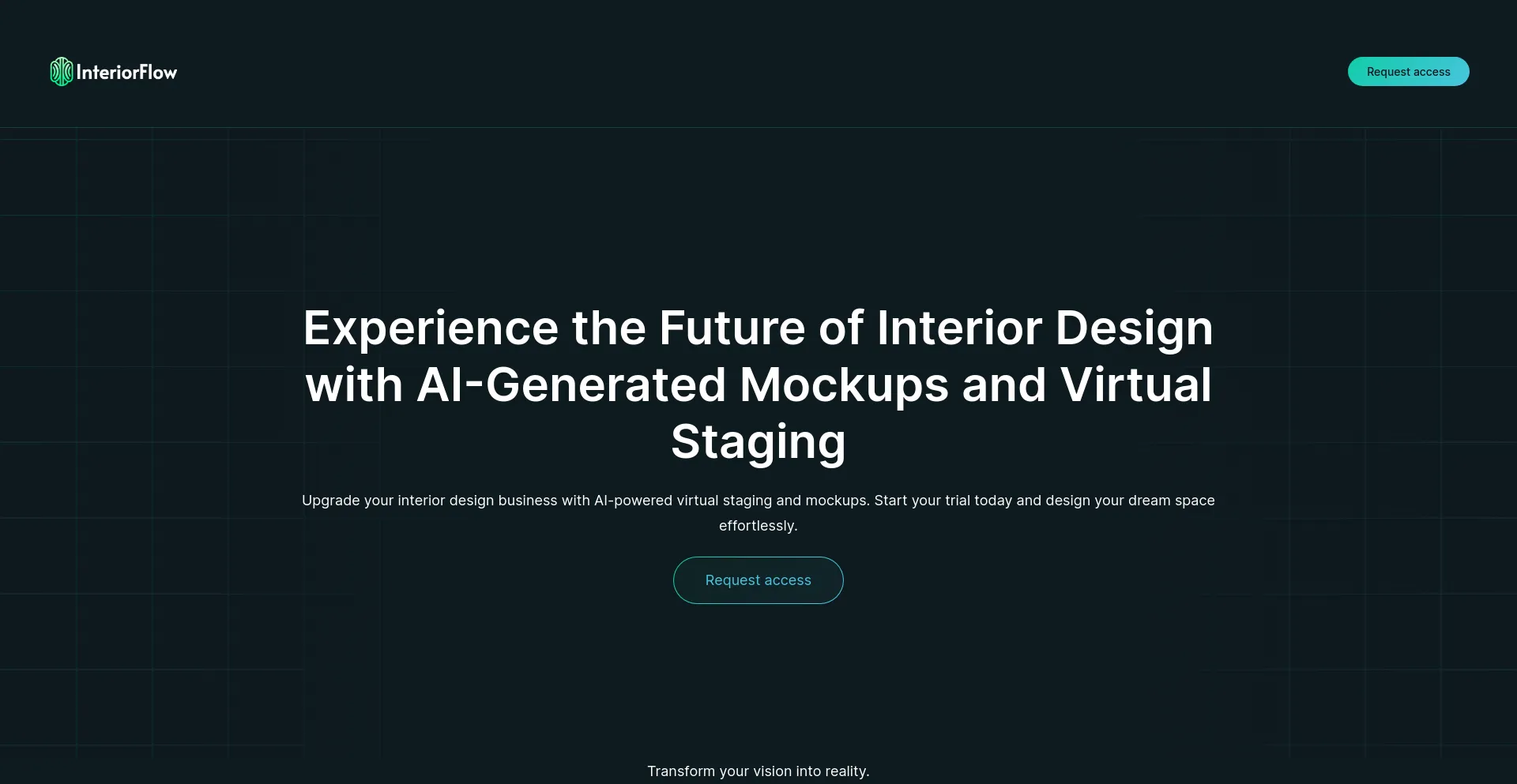 Screenshot of interiorflow.co homepage