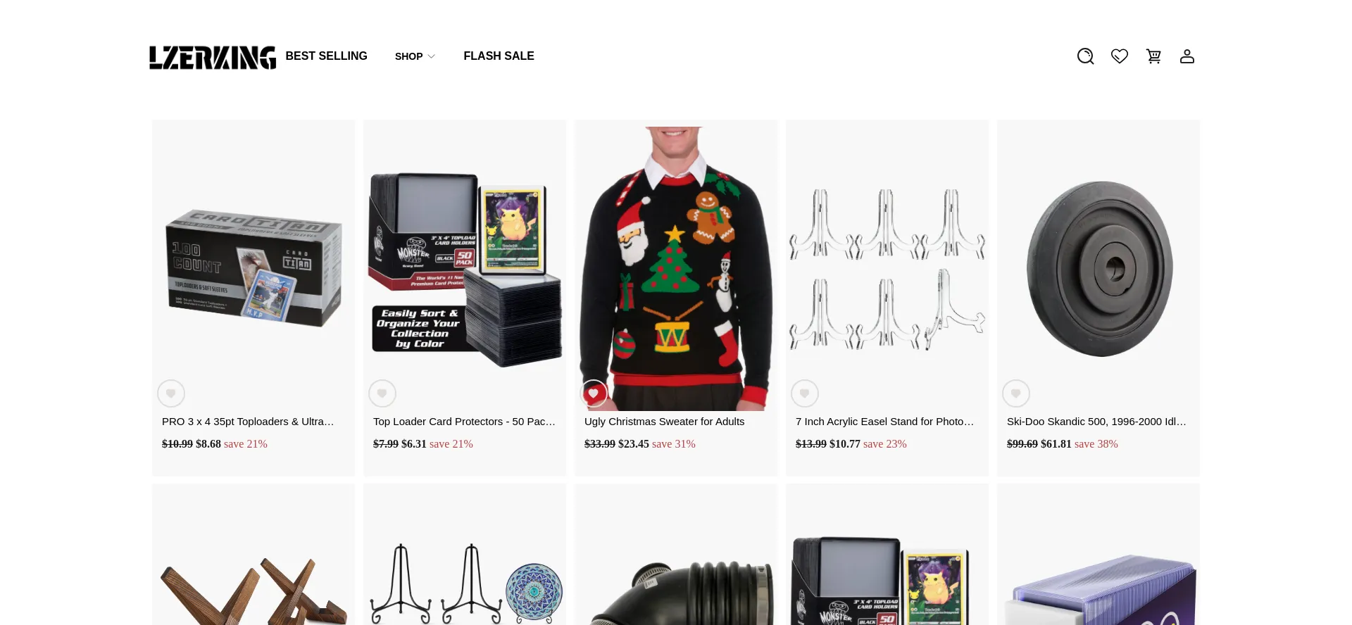 Screenshot of lzerkingsupplies.shop homepage