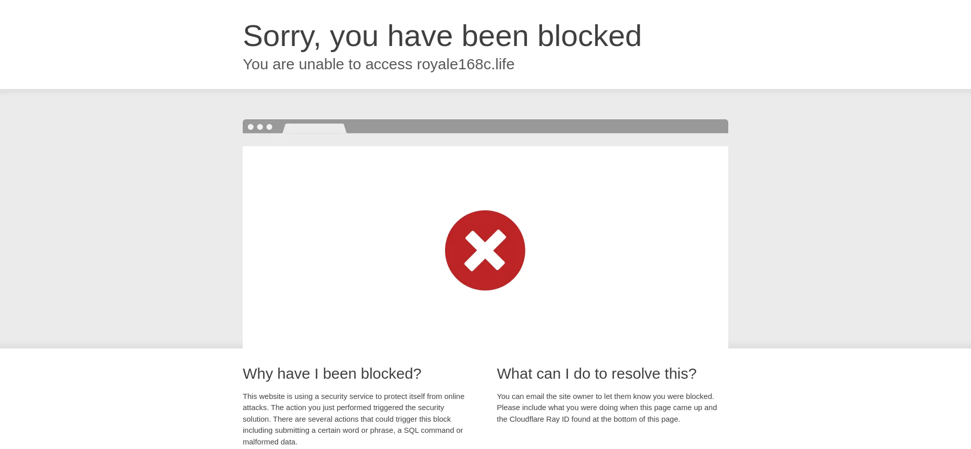 Screenshot of royale168c.one homepage