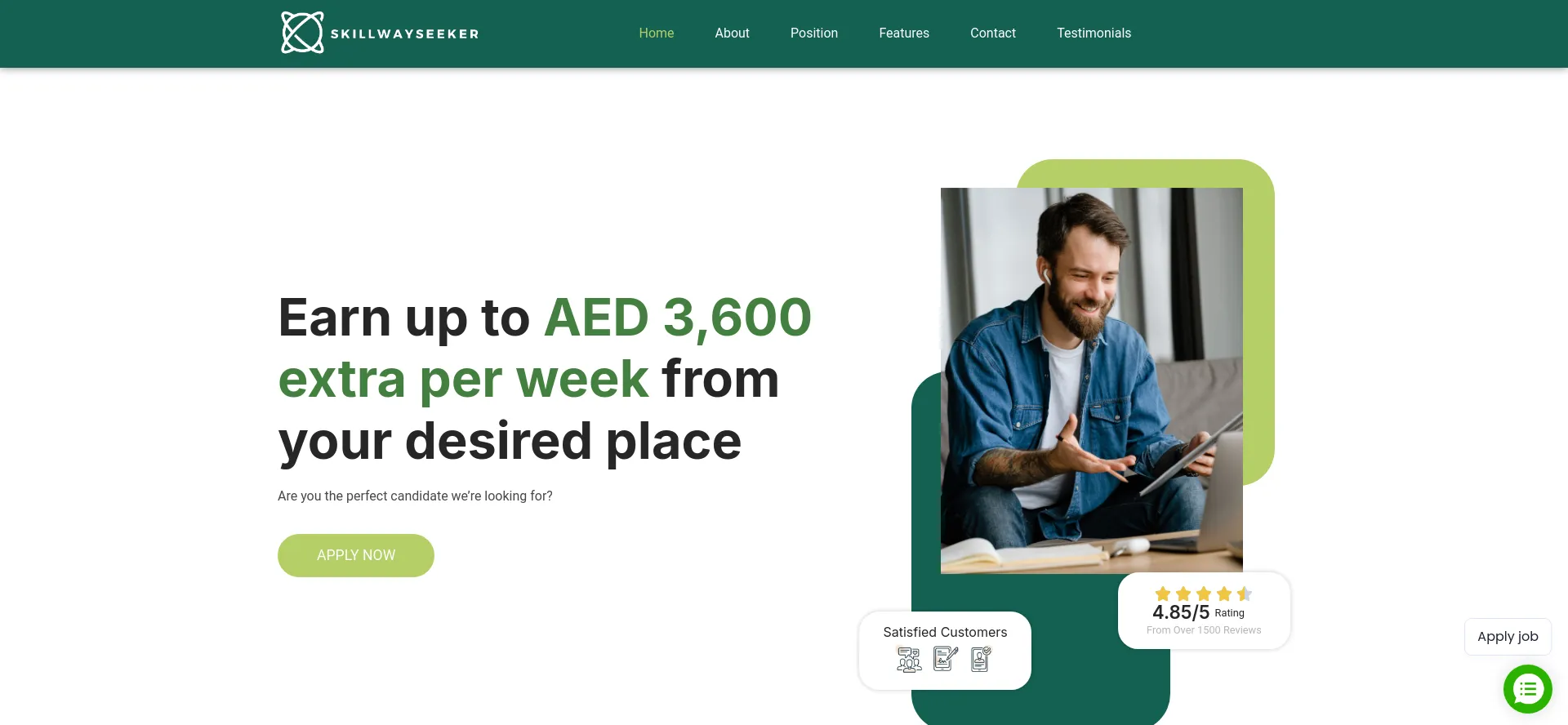 Screenshot of skillway-seeker.online homepage