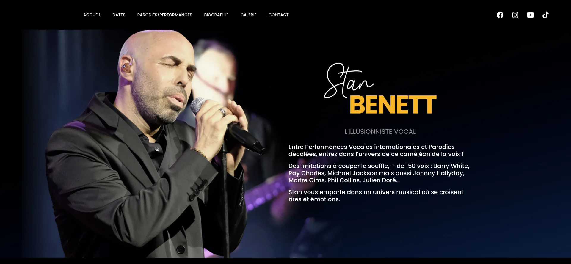 Screenshot of stanbenett.fr homepage