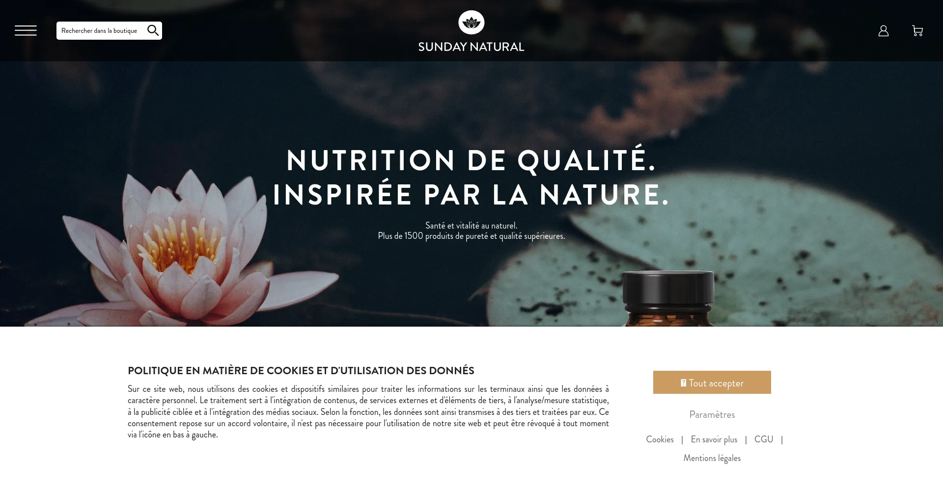 Screenshot of sunday.fr homepage