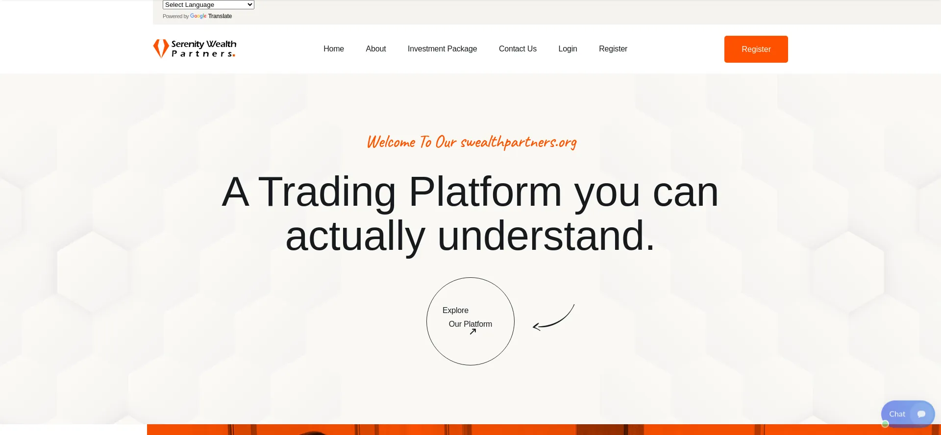 Screenshot of swealthpartners.org homepage