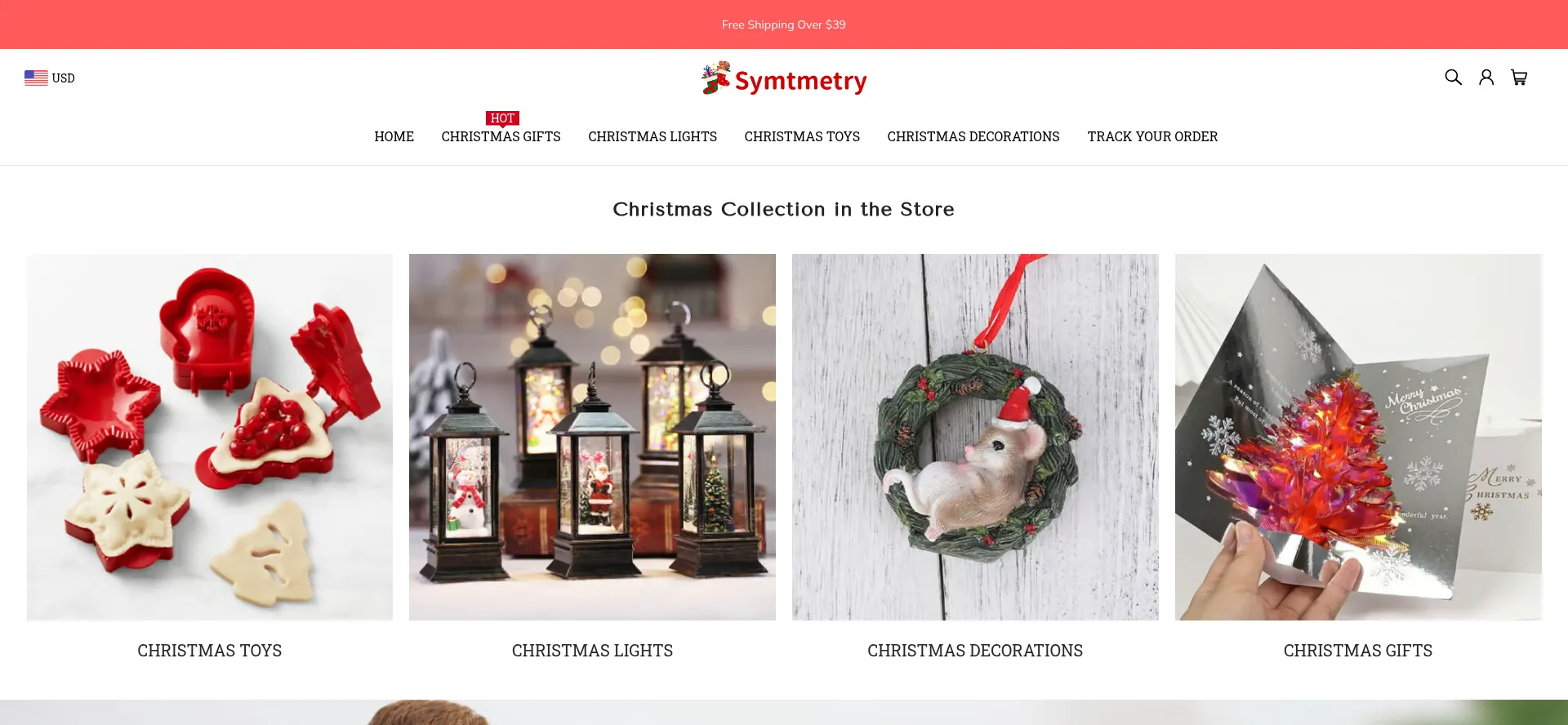Screenshot of symtmetry.com homepage