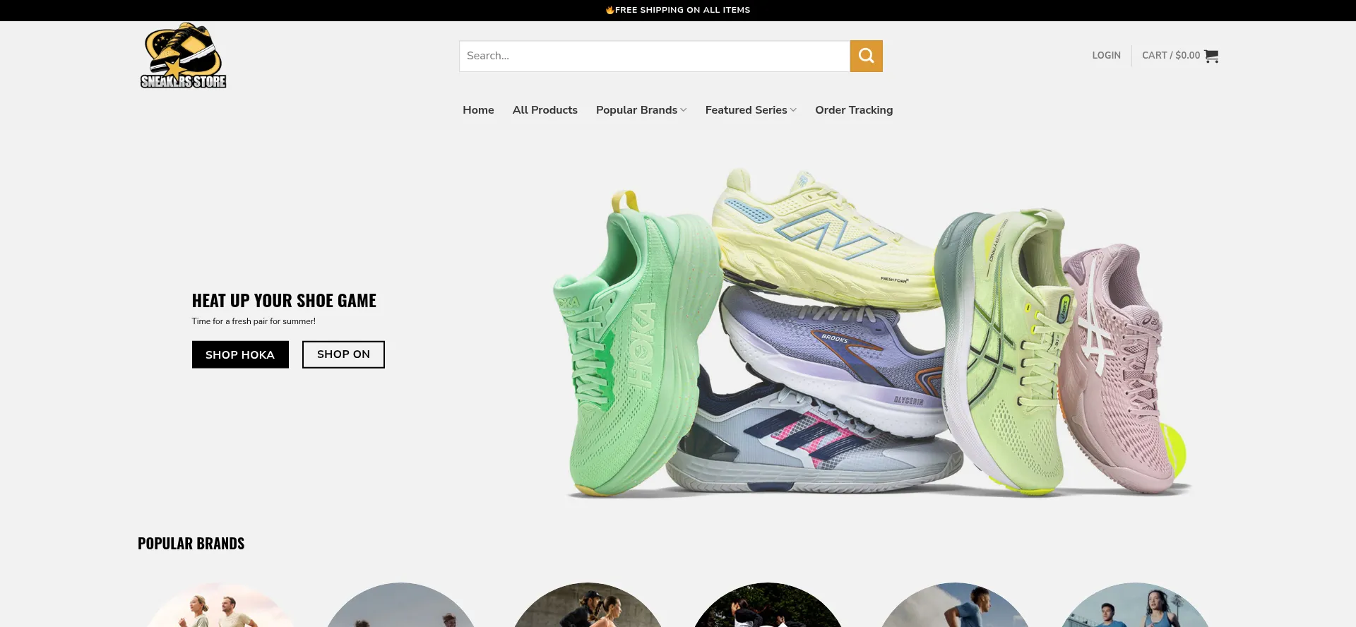Screenshot of topbestrunner.shop homepage