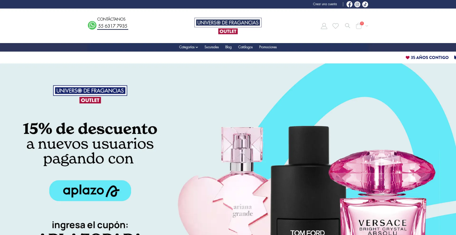 Screenshot of ufra.com.mx homepage