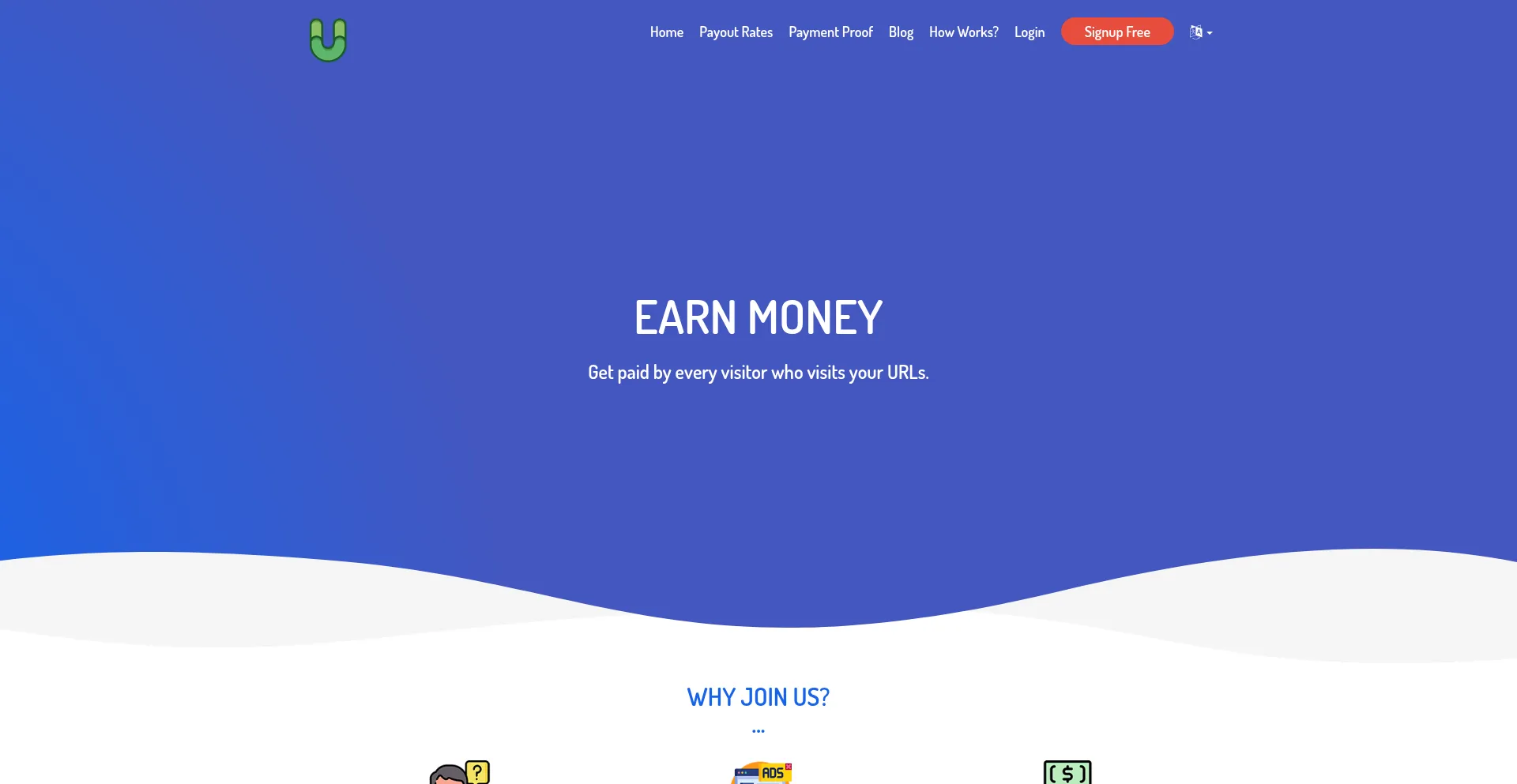 Screenshot of uii.io homepage
