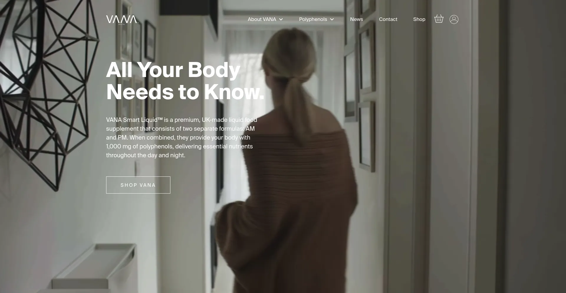 Screenshot of vanahealth.com homepage