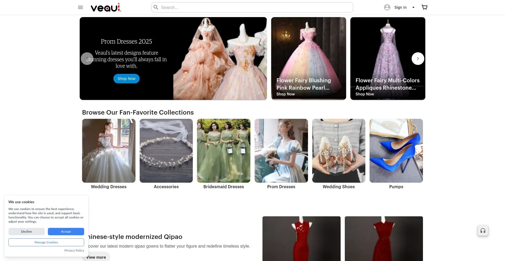 Screenshot of veaul.com homepage