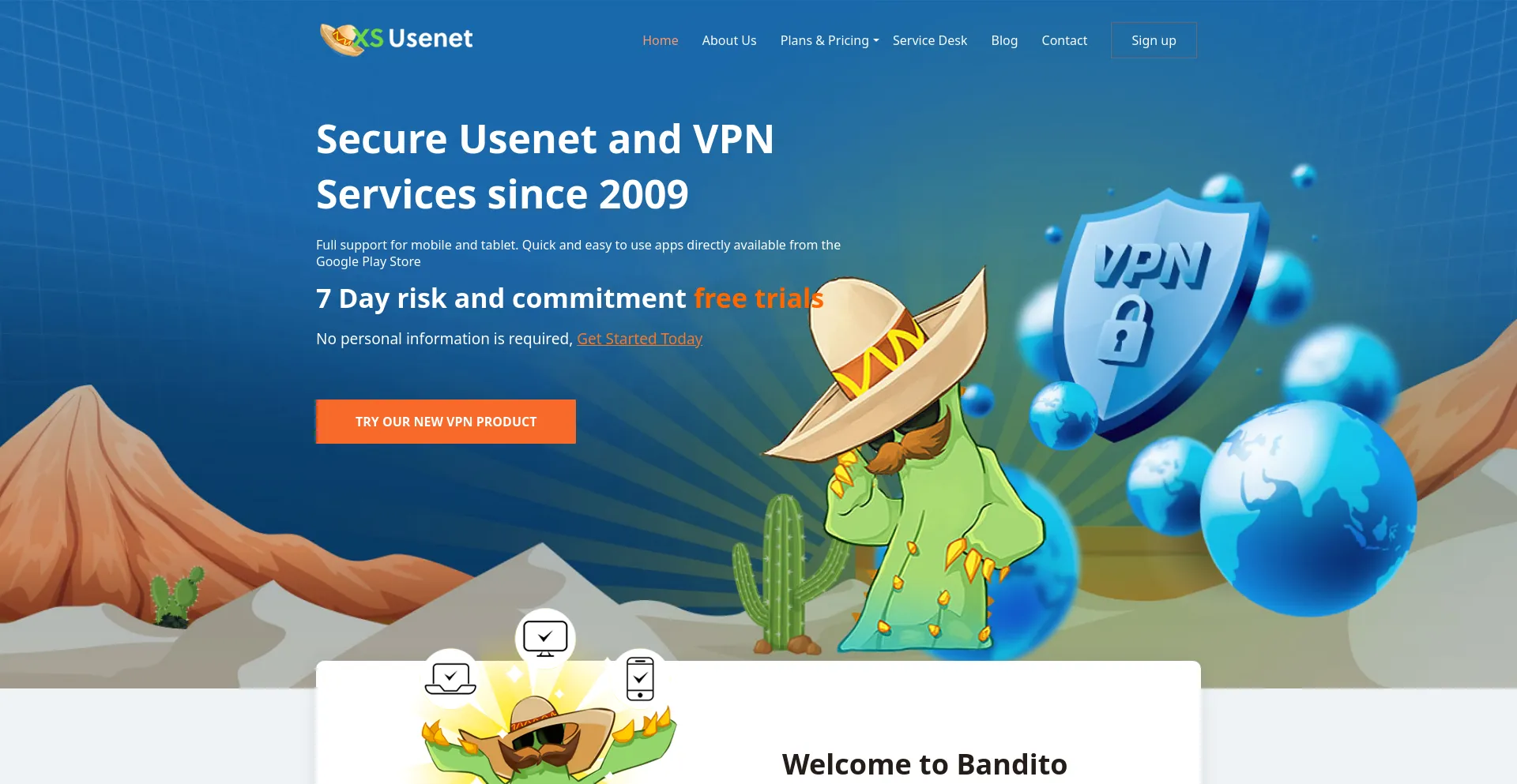 Screenshot of xsusenet.com homepage